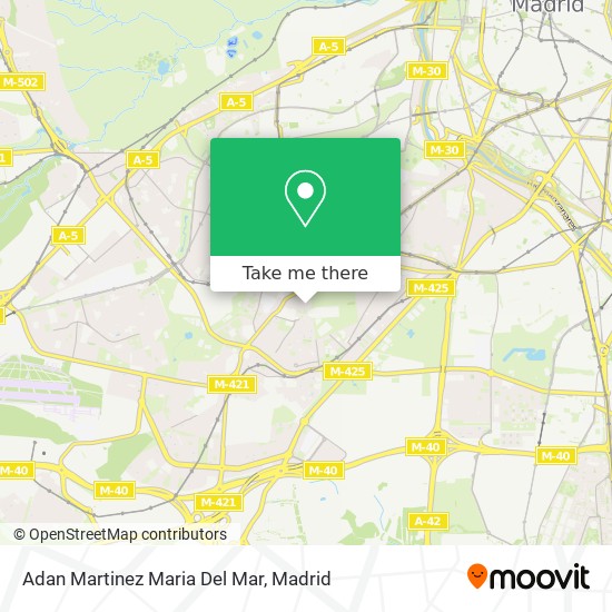 Adan Martinez Maria Del Mar map