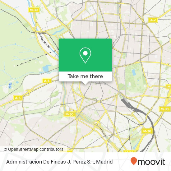 mapa Administracion De Fincas J. Perez S.l.
