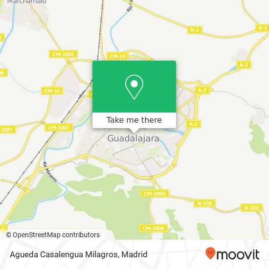 Agueda Casalengua Milagros map