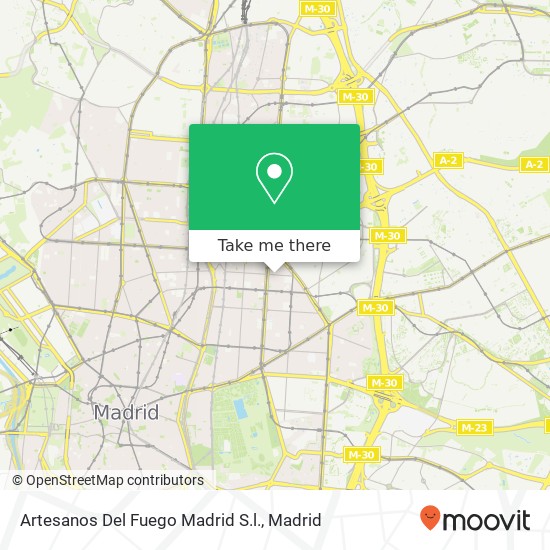 mapa Artesanos Del Fuego Madrid S.l.