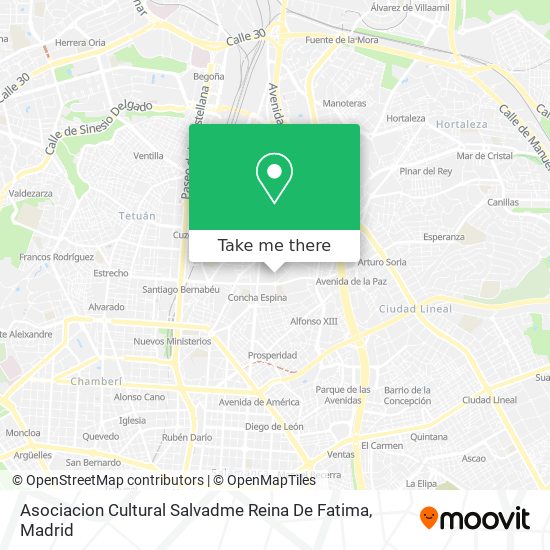 Asociacion Cultural Salvadme Reina De Fatima map