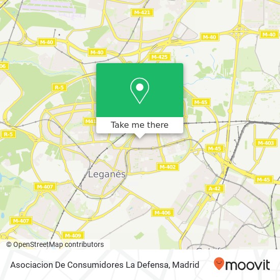 Asociacion De Consumidores La Defensa map