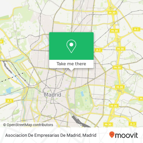 mapa Asociacion De Empresarias De Madrid