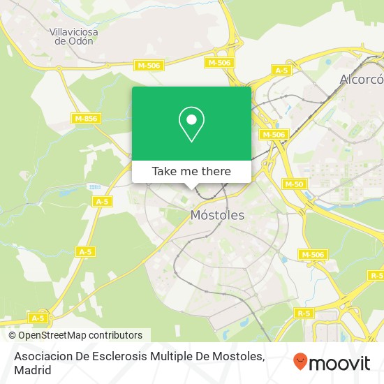 Asociacion De Esclerosis Multiple De Mostoles map