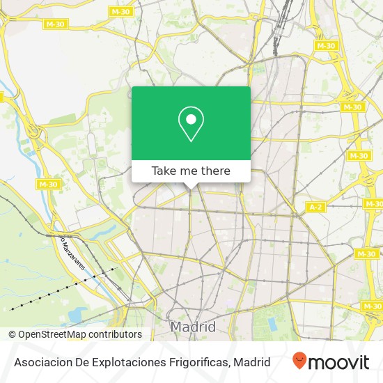 Asociacion De Explotaciones Frigorificas map