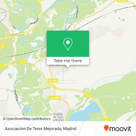 mapa Asociacion De Tenis Mejorada