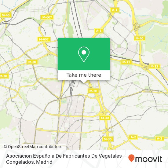 Asociacion Española De Fabricantes De Vegetales Congelados map