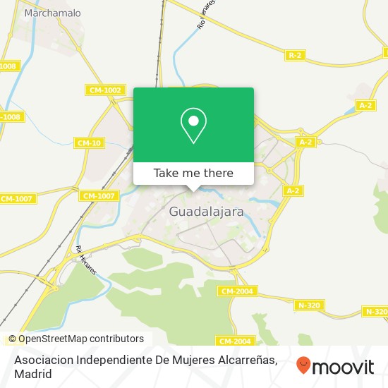 mapa Asociacion Independiente De Mujeres Alcarreñas