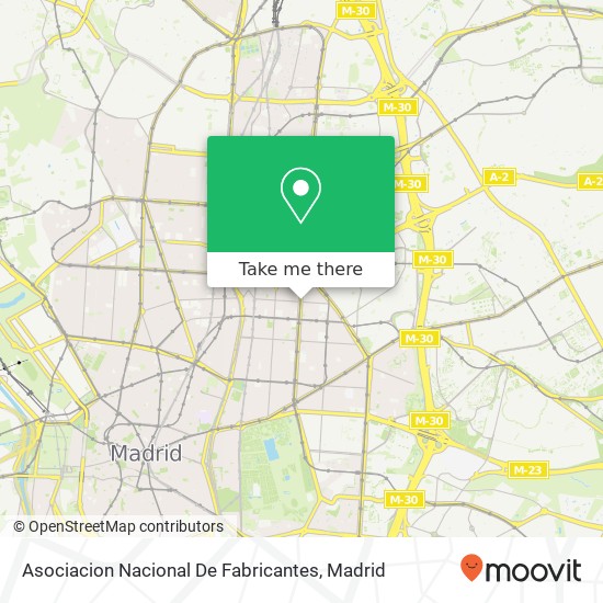 Asociacion Nacional De Fabricantes map