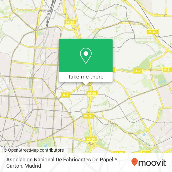 Asociacion Nacional De Fabricantes De Papel Y Carton map