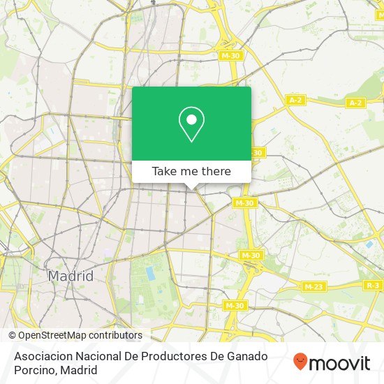 Asociacion Nacional De Productores De Ganado Porcino map