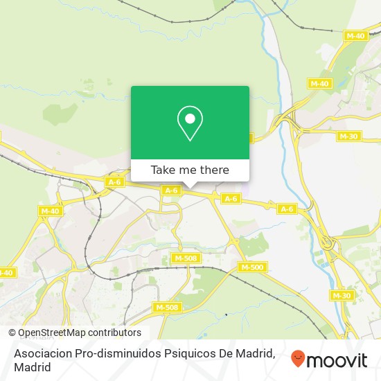 Asociacion Pro-disminuidos Psiquicos De Madrid map
