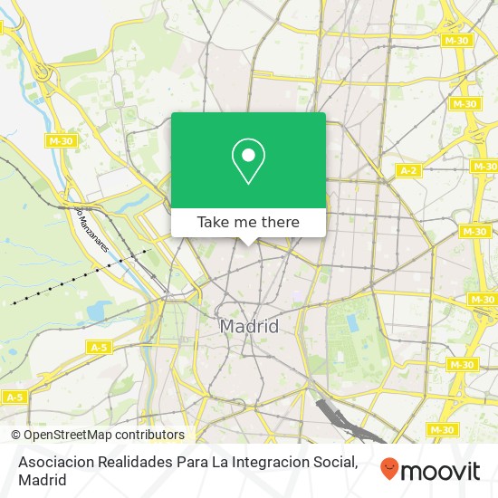 Asociacion Realidades Para La Integracion Social map