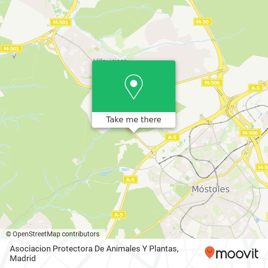 Asociacion Protectora De Animales Y Plantas map