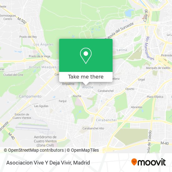 Asociacion Vive Y Deja Vivir map