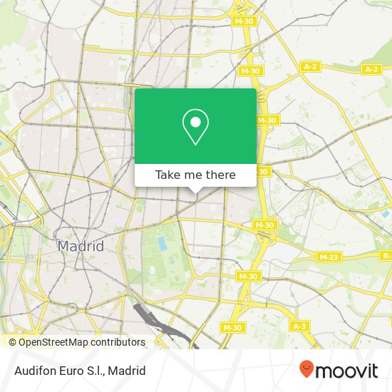 Audifon Euro S.l. map