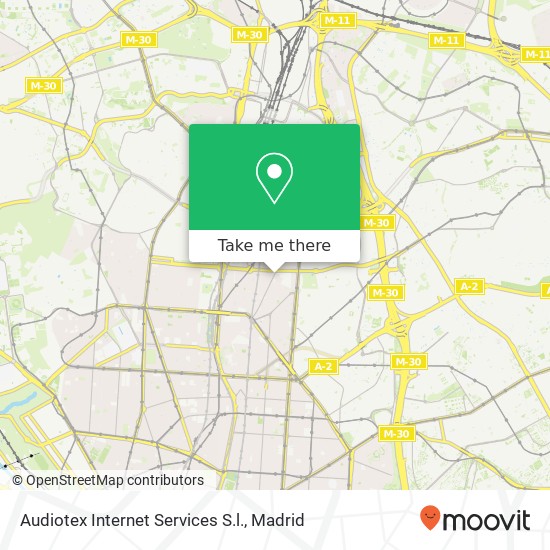 mapa Audiotex Internet Services S.l.