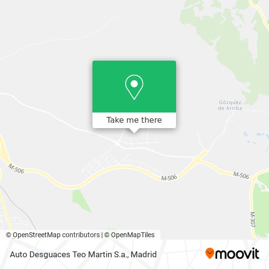 Auto Desguaces Teo Martin S.a. map
