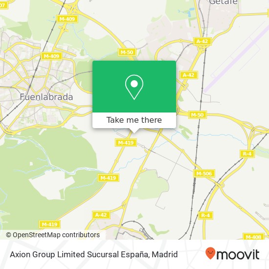 Axion Group Limited Sucursal España map