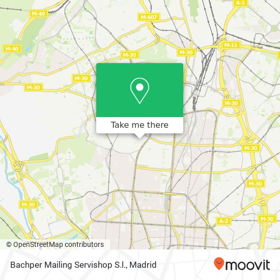 Bachper Mailing Servishop S.l. map