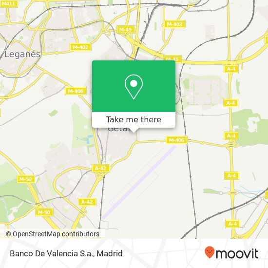 mapa Banco De Valencia S.a.