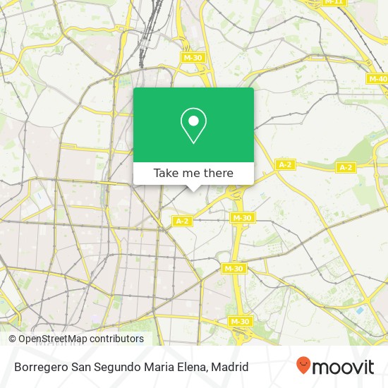 Borregero San Segundo Maria Elena map