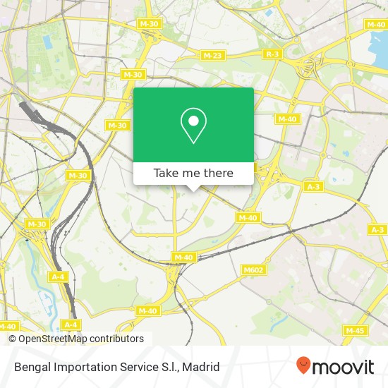 mapa Bengal Importation Service S.l.