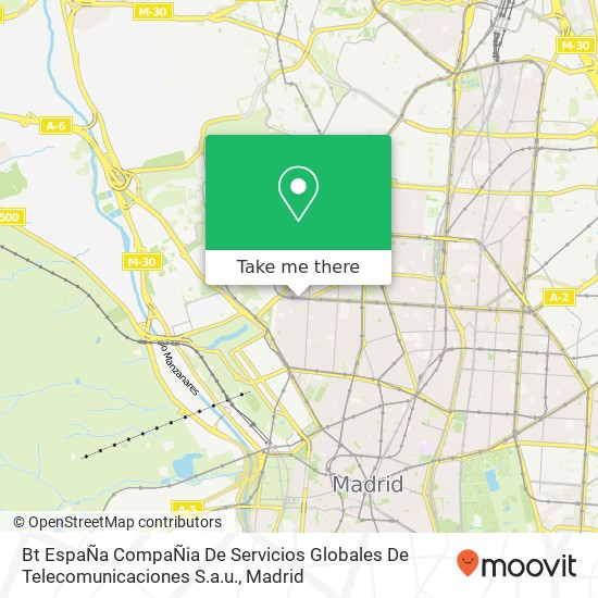 mapa Bt EspaÑa CompaÑia De Servicios Globales De Telecomunicaciones S.a.u.