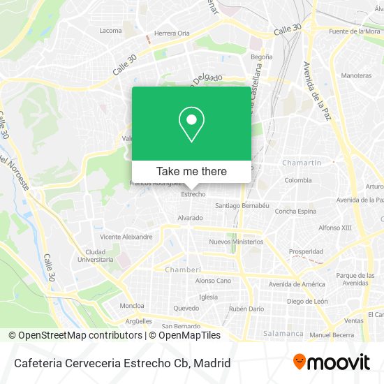 Cafeteria Cerveceria Estrecho Cb map