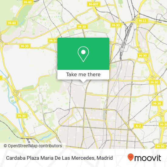 mapa Cardaba Plaza Maria De Las Mercedes