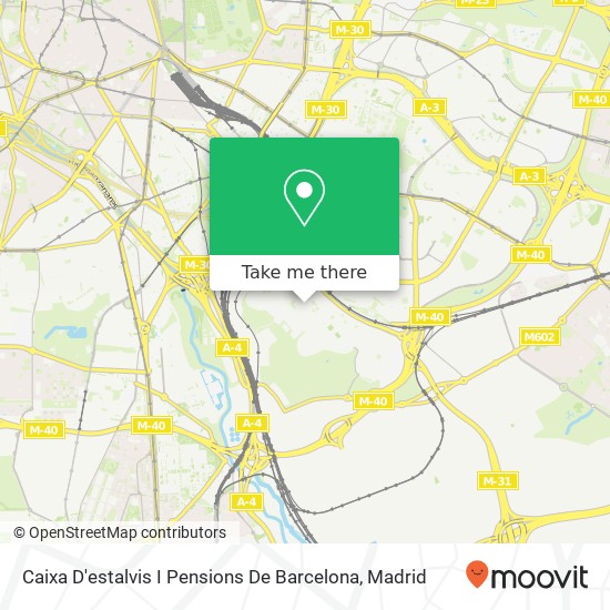 mapa Caixa D'estalvis I Pensions De Barcelona