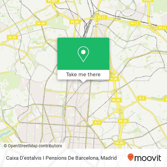 mapa Caixa D'estalvis I Pensions De Barcelona