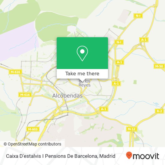 mapa Caixa D'estalvis I Pensions De Barcelona