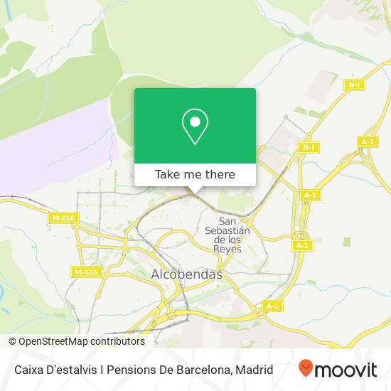 mapa Caixa D'estalvis I Pensions De Barcelona