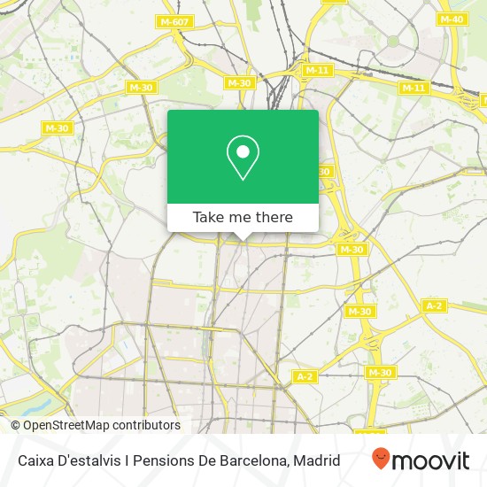 Caixa D'estalvis I Pensions De Barcelona map
