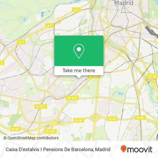 mapa Caixa D'estalvis I Pensions De Barcelona