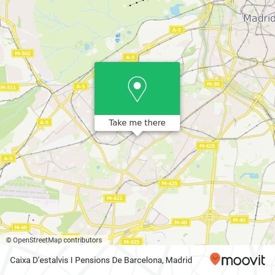 mapa Caixa D'estalvis I Pensions De Barcelona