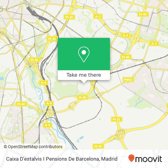 mapa Caixa D'estalvis I Pensions De Barcelona