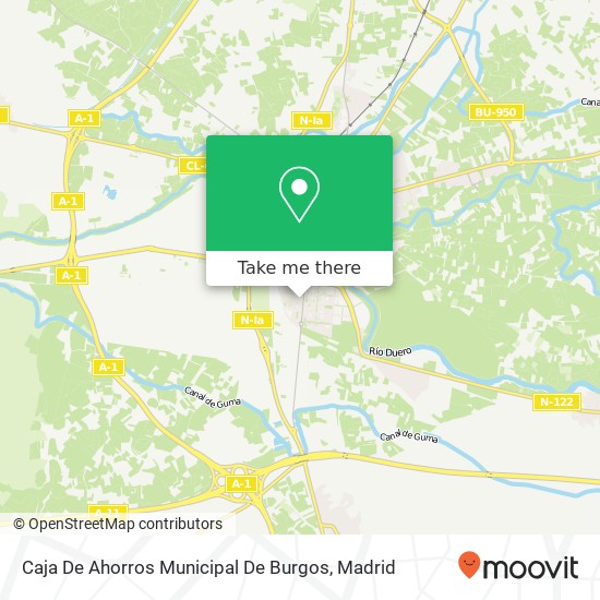 Caja De Ahorros Municipal De Burgos map