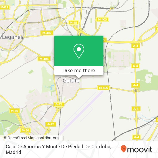 Caja De Ahorros Y Monte De Piedad De Cordoba map