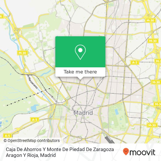 Caja De Ahorros Y Monte De Piedad De Zaragoza Aragon Y Rioja map