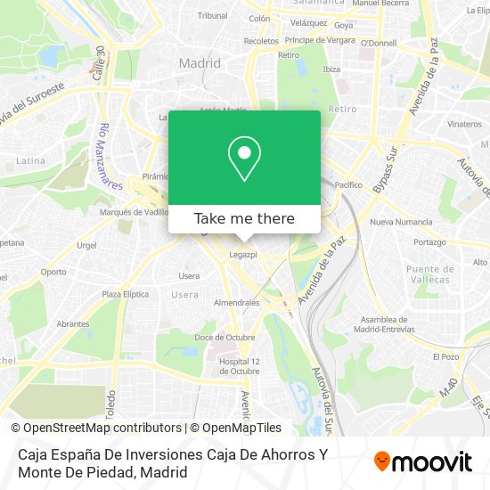 Caja España De Inversiones Caja De Ahorros Y Monte De Piedad map