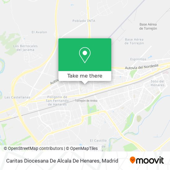 mapa Caritas Diocesana De Alcala De Henares