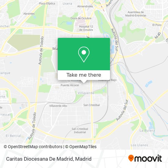 mapa Caritas Diocesana De Madrid