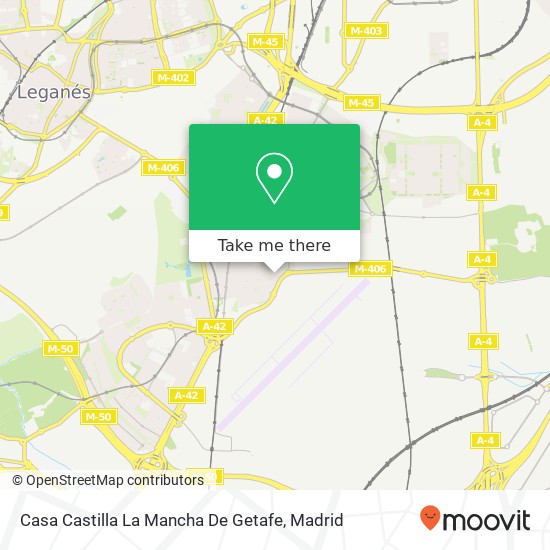 Casa Castilla La Mancha De Getafe map