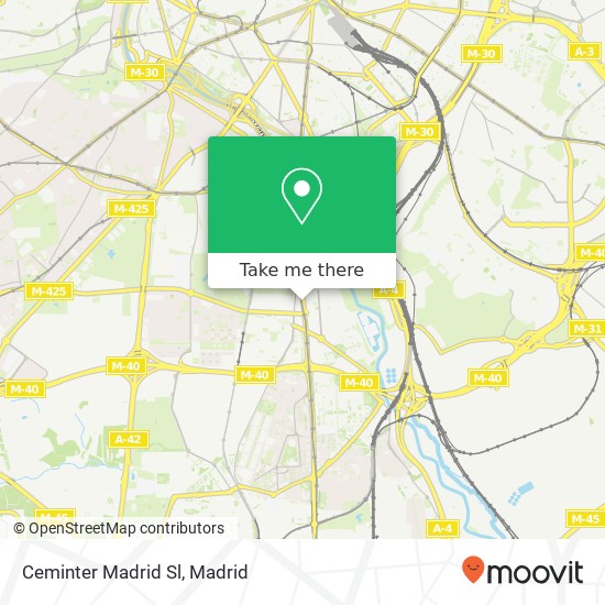 mapa Ceminter Madrid Sl