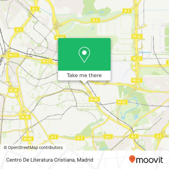 mapa Centro De Literatura Cristiana