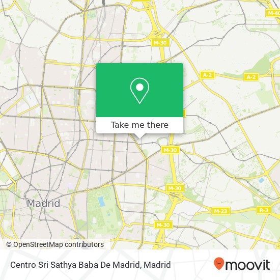 Centro Sri Sathya Baba De Madrid map