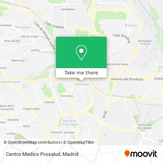 Centro Medico Prosalud map