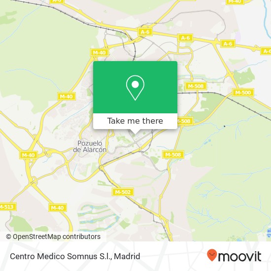 mapa Centro Medico Somnus S.l.